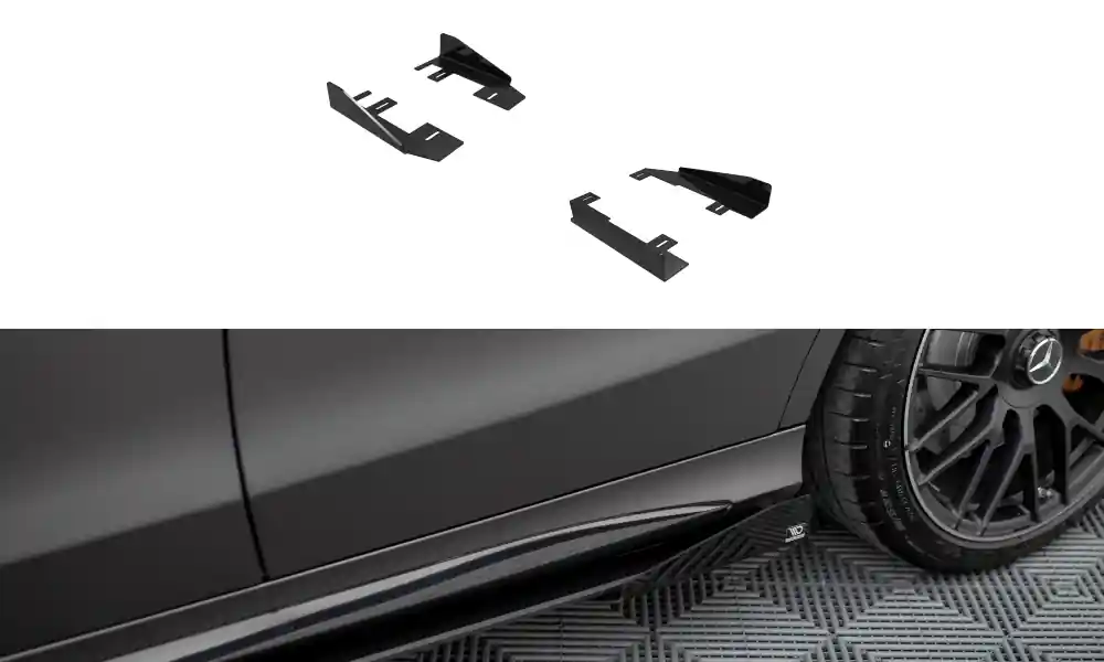 Koupit Online Křidélka nástavcu prahů Mercedes-AMG C63 Sedan / Estate W205 facelift