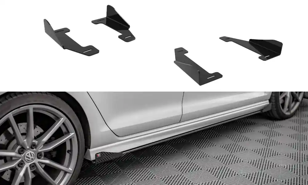 Křidélka nástavcu prahů Volkswagen Golf R Mk7 Akční Cena