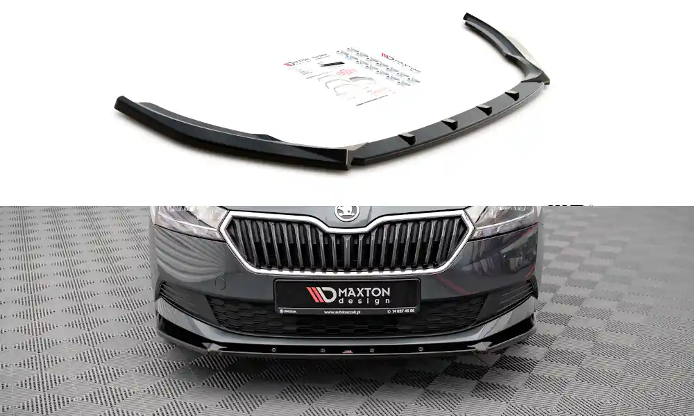 Rychlé Dodání Spoiler pod přední nárazník Skoda Fabia Mk3 facelift