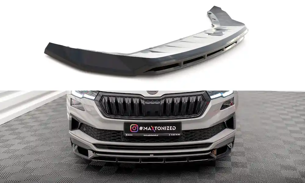 Spoiler pod přední nárazník Skoda Karoq Sportline Mk1 facelift Vysoce Kvalitní
