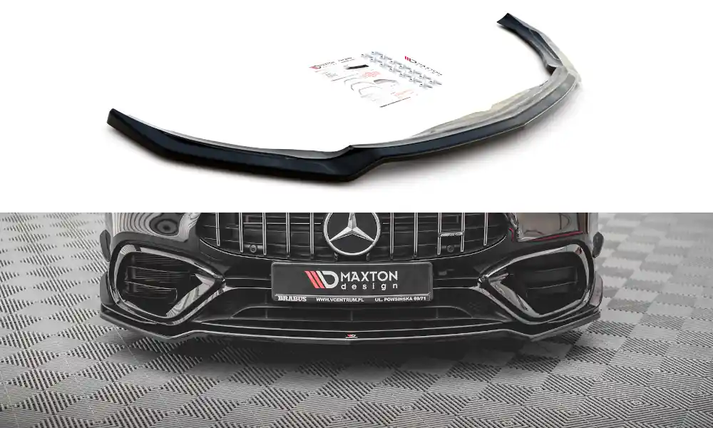 Víkendová Akce Spoiler pod přední nárazník V.1 Mercedes-AMG CLA 45 Aero C118