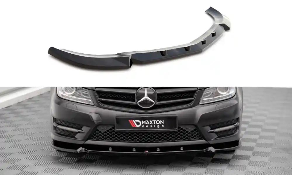 Spoiler pod přední nárazník V.1 Mercedes-Benz C Coupe / Sedan / Estate AMG-Line C204 / W204 facelift / S204 facelift Nízká Cena