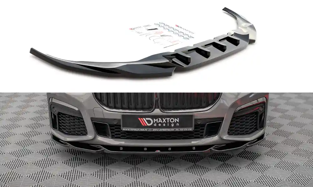 Značkový Spoiler pod přední nárazník V.2 BMW 7 G11 M-Pack facelift