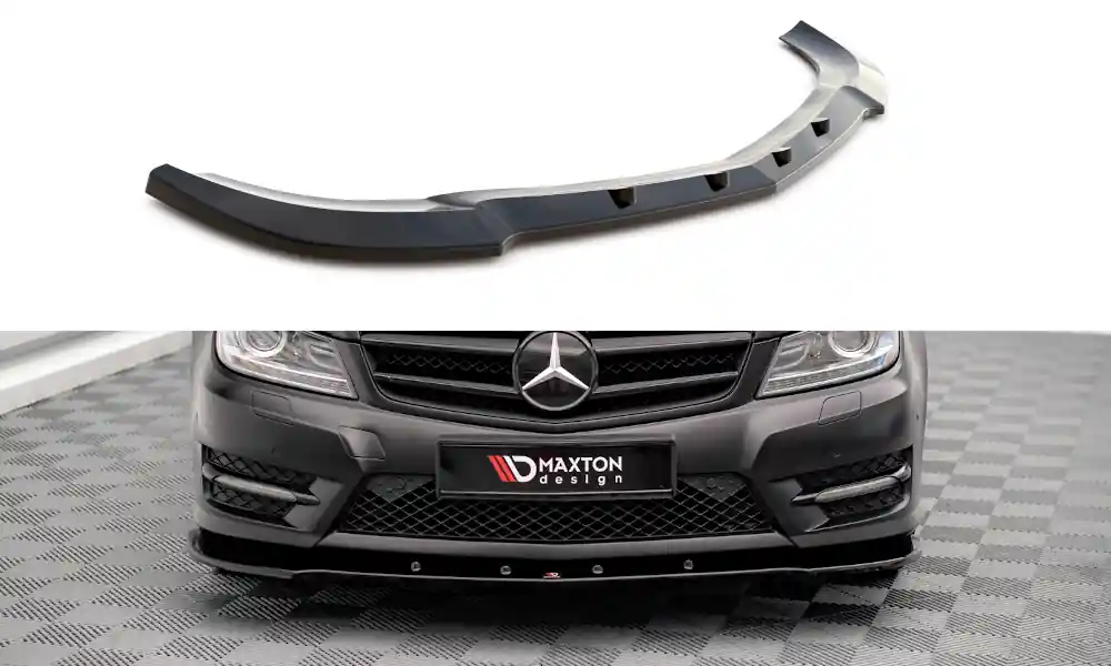 Pouze Dnes Spoiler pod přední nárazník V.2 Mercedes-Benz C Coupe / Sedan / Estate AMG-Line C204 / W204 facelift / S204 facelift