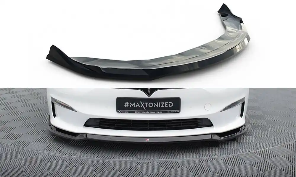 Vrácení Zdarma Spoiler pod přední nárazník V.2 Tesla Model S Plaid Mk1 facelift