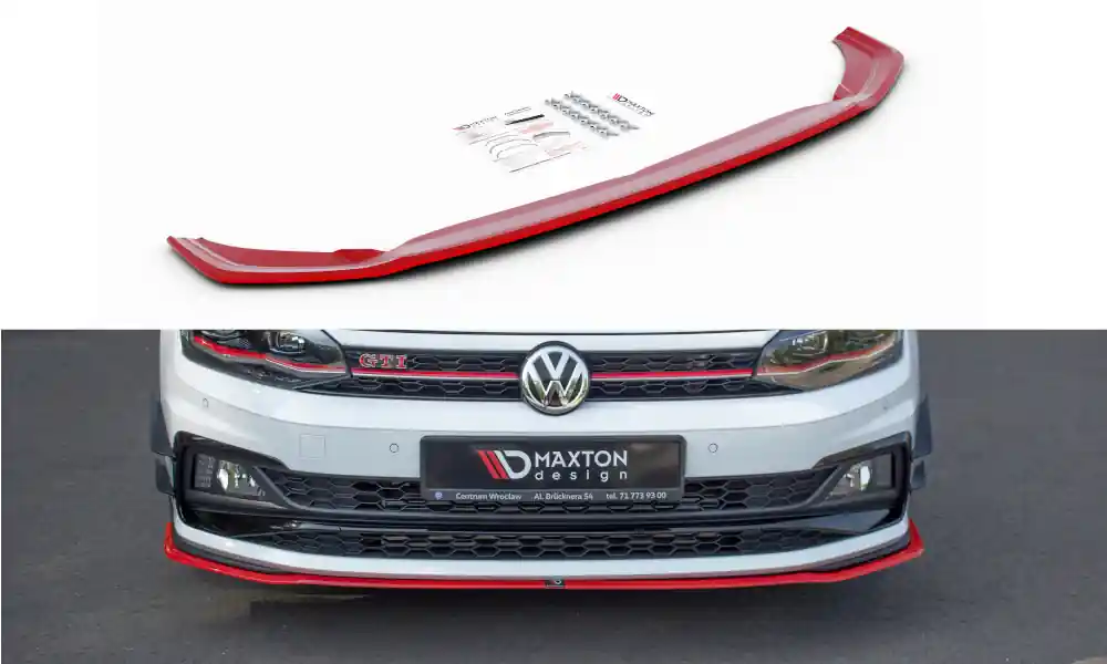 Přímo Od Výrobce Spoiler pod přední nárazník V.2 VW POLO MK6 GTI