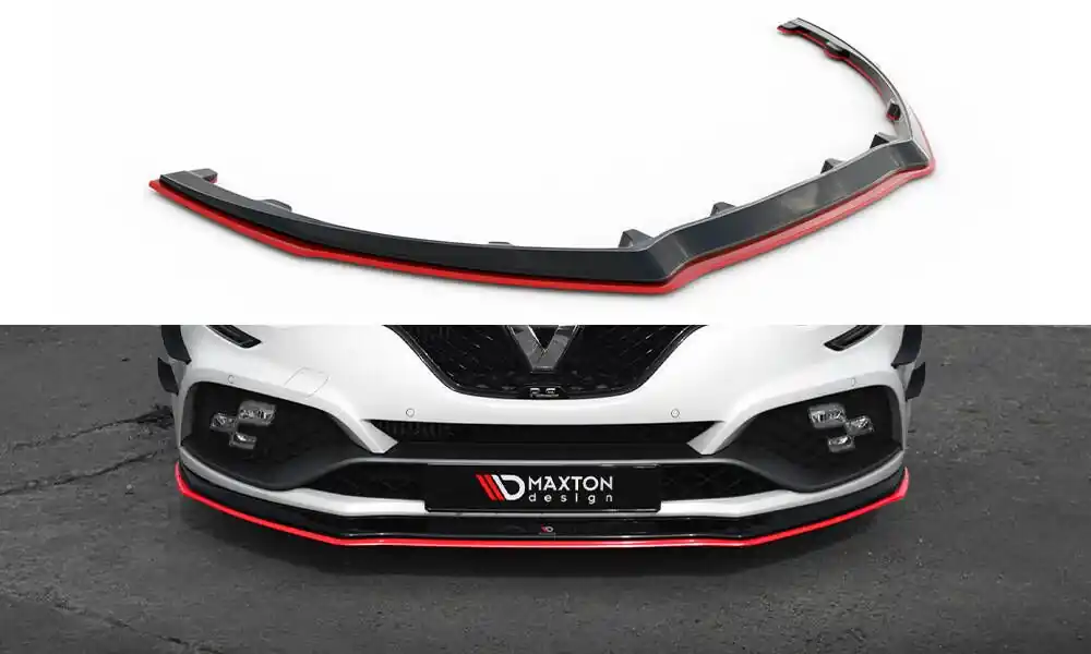 Víkendová Akce Spoiler pod přední nárazník V.3 Renault Megane RS Mk4