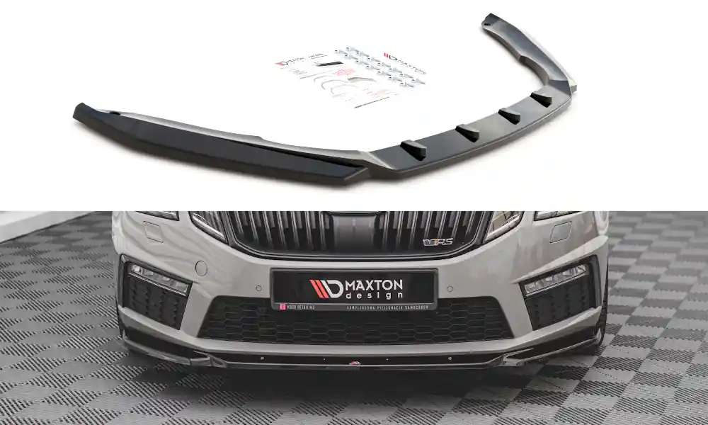 Sleva Spoiler pod přední nárazník V.3 Skoda Octavia RS Mk3 facelift