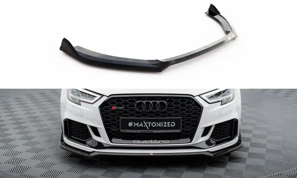 Levný Spoiler pod přední nárazník V.4 Audi RS3 Sedan 8V facelift