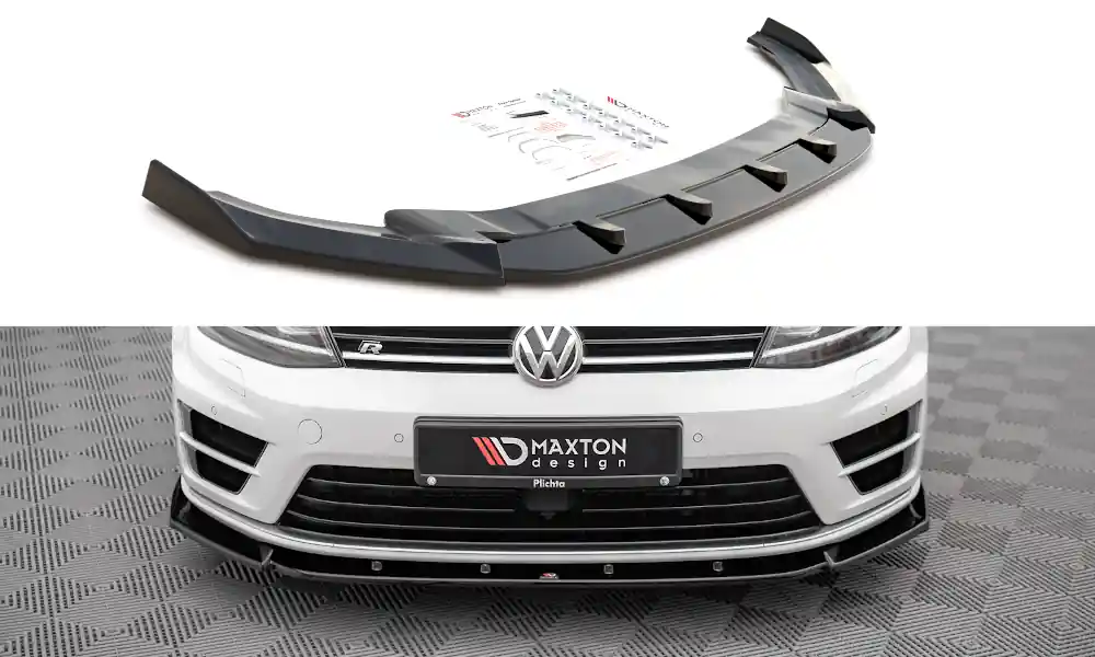 Sezónní Sleva Spoiler pod přední nárazník V.4 Volkswagen Golf R Mk7